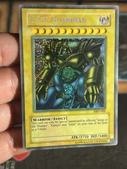 Yugioh Gate Guardian MRD-000 Unlimited Misprint Faded Foil Bleed Error - Image 2