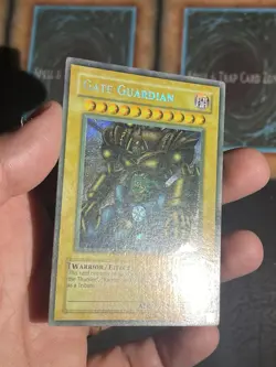 Yugioh Gate Guardian MRD-000 Unlimited Misprint Faded Foil Bleed Error - Image 4