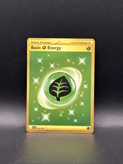Pokemon TCG Grass Leaf Energy Fusion Strike Gold Secret Rare Card 283/264 - Image 1