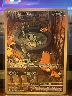 Pokemon TCG Squirtle Stellar Crown Illustration Card 148/142 - Image 3