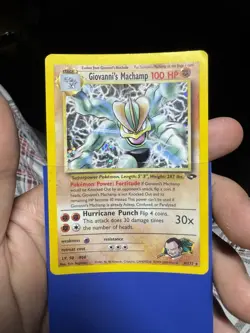 Pokemon Giovanni's Machamp Holo Rare 6/132 Gym Challenge 100 HP English Card - Image 1