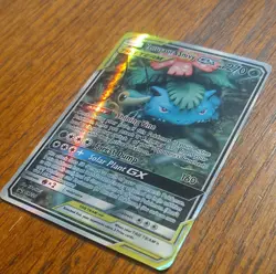 Pokemon Venusaur & Snivy GX TAG TEAM SM229 Promo Holo Card SM - Image 4