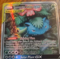 Pokemon Venusaur & Snivy GX TAG TEAM SM229 Promo Holo Card SM - Image 5