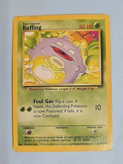 1999 Koffing 51/102 - Base Set - LP Pokemon Card - WotC - Image 1