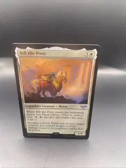 MTG - Bill the Pony - Silver Foil - Lord of the Rings+ 1 Regular Card - Image 1