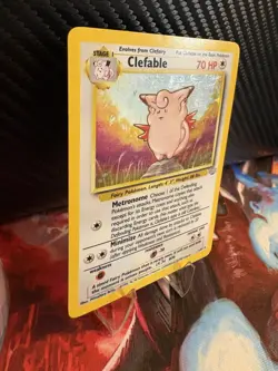 Clefable Holo 1/64 Base Set WOTC Pokemon Card LP Vintage 1999 - Image 4