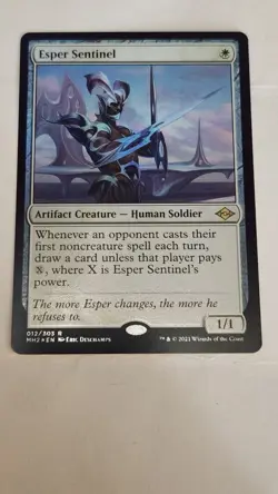 FOIL Esper Sentinel MTG MH2 012 Modern Horizons 2 Rare EDH Staple Card Draw - Image 1