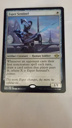 FOIL Esper Sentinel MTG MH2 012 Modern Horizons 2 Rare EDH Staple Card Draw - Image 4