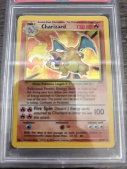 1999 Pokemon Charizard Holo PSA 4 Trading Card Game - Image 2