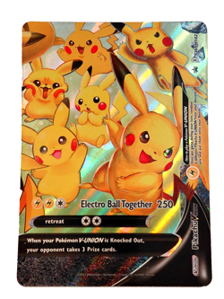2021 POKEMON PIKACHU V-UNION SWSH142 HOLO CARD - Image 1