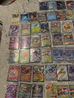 Pokemon Card Lot NM 100+ cards Charzard all in sleeves Storage unit find - Image 4