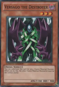 Yugioh! MP Versago the Destroyer - GLD4-EN006 - Common - Limited Edition Moderat - Image 1