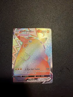 Pikachu VMAX Secret Rare 188/185 Vivid Voltage Holo Full Art Pokemon Card - Image 1