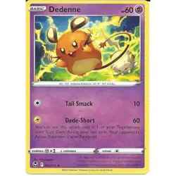 085/195 Dedenne : Uncommon Card : SWSH-12 Silver Tempest : Pokemon TCG - Image 1