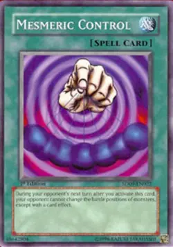 Yugioh! Mesmeric Control - SD09-EN022 - Common - 1st Edition Near Mint, English - Image 1