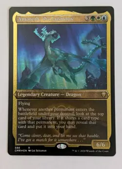 Amareth, the Lustrous (Foil Etched) Commander Legends - MTG RARE - Image 1