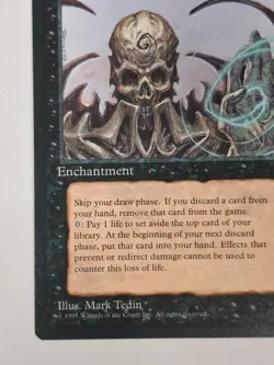 Magic MTG Ice Age Necropotence NEAR MINT NM BB - Image 5