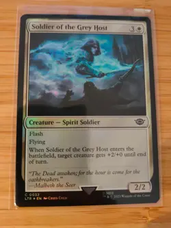 MTG Soldier of the Grey Host (FOIL) 0032 Lord of the Rings M/NM Free UK P&P - Image 1