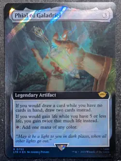 Phial of Galadriel - Surge Foil Extended - LOTR Tales of Middle Earth (MTG) - Image 1