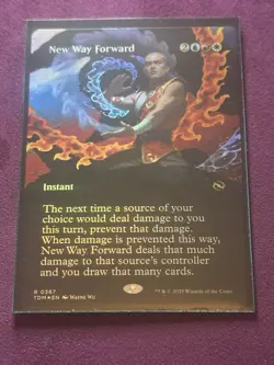 New Way Forward - Foil - Borderless Tarkir: Dragonstorm MTG - Image 1