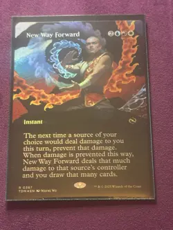 New Way Forward - Foil - Borderless Tarkir: Dragonstorm MTG - Image 3