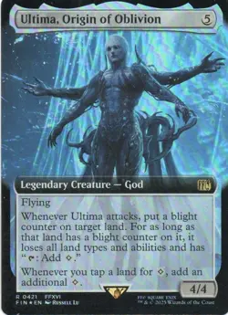 MTG: Final Fantasy: Foil Extended Art Ultima, Origin of Oblivion: LP Condition - Image 1