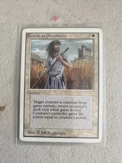 X1 Swords To Plowshares LP/MP [Unlimited Edition] Mtg Magic The Gathering - Image 1