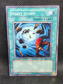 Yugioh Heavy Storm SD8-EN022 1st Edition Played Condition - Image 1
