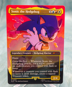 MTG Sonic the Hedgehog #2087 Non-Foil Secret Lair - NM - Image 1
