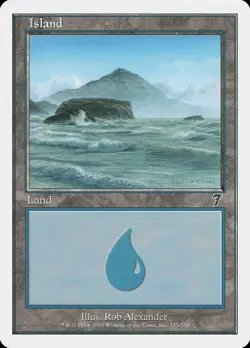 MTG Island (333) ** Seventh Edition ** English (LP) - Image 1