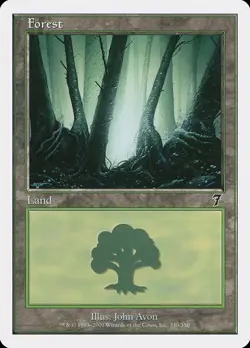 MTG Forest (330) ** Seventh Edition ** English (LP) - Image 1