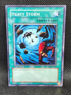 Yugioh Heavy Storm SD6-EN023 1st Edition Excellent Condition - Image 1