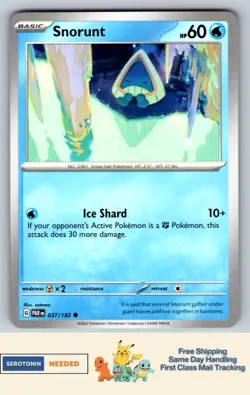 Snorunt - #037/182 - SV04: Paradox Rift - Pokemon TCG - Image 1