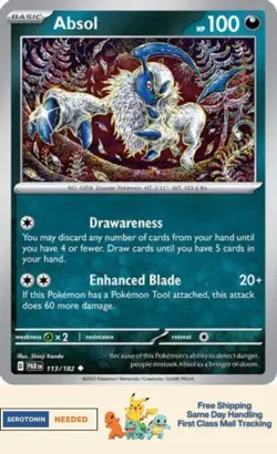 Absol - #113/182 - SV04: Paradox Rift - Pokemon TCG - Image 1