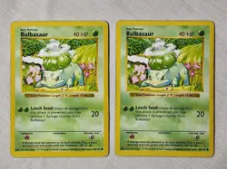 Played (MP) Bulbasaur - Non-Holo #44 Base Set Shadowless Pokemon TCG - Image 1