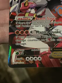 Team Magma's Groudon EX 15/34 Double Crisis Holo MP Pokemon TCG Legendary Rare - Image 4
