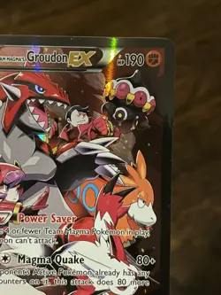 Team Magma's Groudon EX 15/34 Double Crisis Holo MP Pokemon TCG Legendary Rare - Image 5