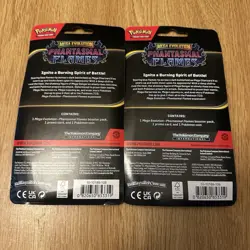 Pokemon TCG Mega Evolution Phantasmal Flames Blister (2) *READY TO SHIP - Image 2