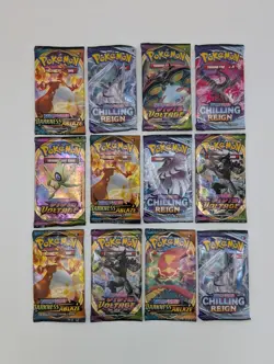 12 Pokemon Booster Packs -$6.00 per pack - Chilling Reign/Vivid Voltage/Darkness - Image 2