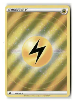 Lightning Energy 155/159 Rare Ultra Crown Zenith Pokemon Near Mint - Image 1