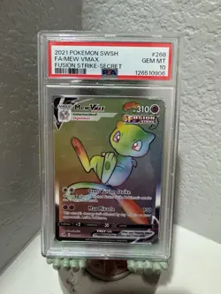 2021 Pokemon Sword Shield Mew Vmax Fusion Strike #268 PSA 10 Gem Mint - Image 1