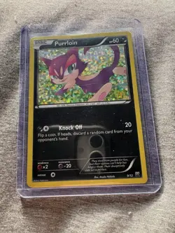 Pokemon TCG Purrloin #9/12 McDonalds 2012 Promo Confetti Holo Stamped MP - Image 1