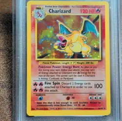Pokemon Charizard Base Set Holo Rare #4/102 PSA 8 1999 - Image 3