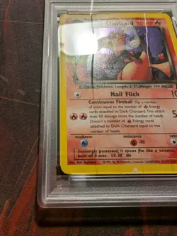 PSA 1.5 Dark Charizard Holo Swirl Team Rocket Unlimited #4/82 Pokemon Low POP - Image 4
