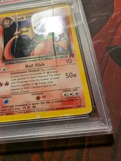 PSA 1.5 Dark Charizard Holo Swirl Team Rocket Unlimited #4/82 Pokemon Low POP - Image 5