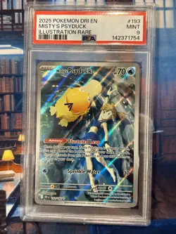 Misty's Psyduck 193/182 Sv10: Destined Rivals Holo PSA 9 RegradeUU Pokemon - Image 1
