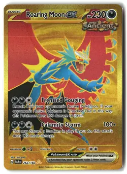 Roaring Moon ex ⭐ 262/182 Holo Hyper Rare Paradox Rift 2023 Pokemon NM - Image 1