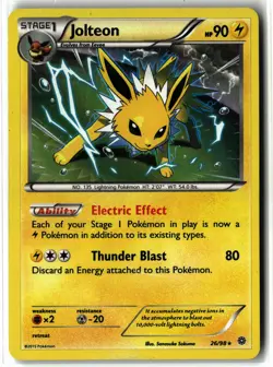 Jolteon ⭐ 26/98 Holo Rare Ancient Origins 2015 Pokemon NM/LP - Image 1