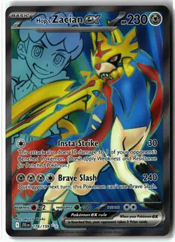 Hop's Zacian ex ⭐ 176/159 Holo Ultra Rare Journey Together 2025 Pokemon NM - Image 1
