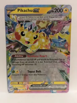 Pokemon Surging Sparks Pikachu EX 057/191 NM - Image 1